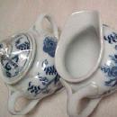 Blue Danube Footed Server - Porcelain/Fine China