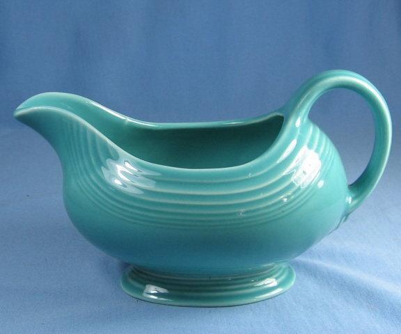 Fiesta Pottery GRAVY Pitcher Porcelain - Turquoise Blue Color