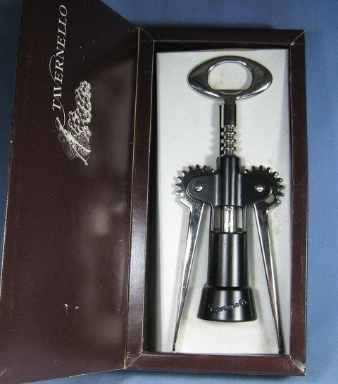 Vintage Tavernello Oversize Champagne or Wine CORKSCREW NIB