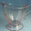 Pink Depression Era ELEGANT Glass Creamer Pitcher