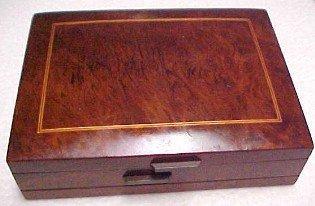 Inlayed BURLED WOOD Cuff Box - Jewelry