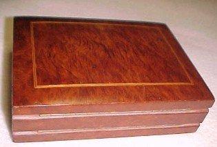 Inlayed BURLED WOOD Cuff Box - Jewelry