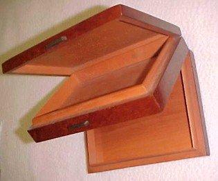 Inlayed BURLED WOOD Cuff Box - Jewelry