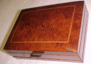 Inlayed BURLED WOOD Cuff Box - Jewelry