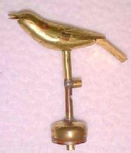 Figural Bird Whistle - Metalware