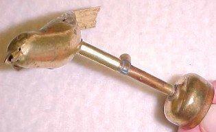 Figural Bird Whistle - Metalware