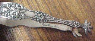 Nickle Silver Sugar Tongs - Silver