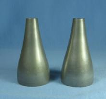 REED & BARTON Pewter Salt & Pepper Shakers - Antique Metalware