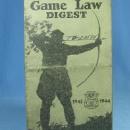 Antique 1943 1944 Michigan GAME LAW DIGEST Hunt Manual - sporting