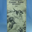 Antique 1949 Michigan GAME LAW DIGEST Hunt Manual - sporting