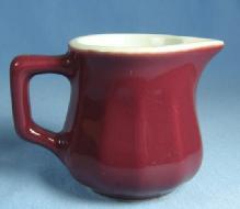 Restaurant Ware CREAMER Ribbed WINE with White Interior Pottery