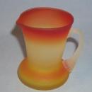 Satin Finish PEACHBLOW Glass Cream Pitcher