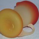 Satin Finish PEACHBLOW Glass Cream Pitcher