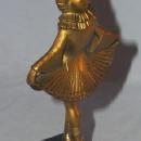 SONYA HENIE Cast Metal Figurine w/ Celluloid Face - Metalware