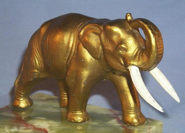 ELEPHANT on Marble Base Pin Tray - Misc.