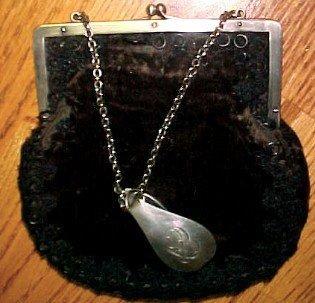 GORHAM SILVER Chantelaine Leather Purse - Silver