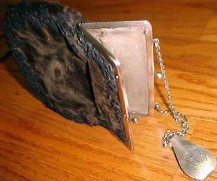 GORHAM SILVER Chantelaine Leather Purse - Silver