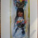 De Grazia Print MANY MANY FLOWERS - Vintage Ethnographic Print