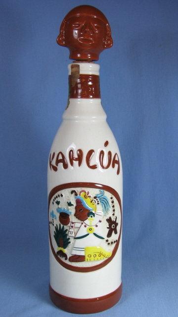 Vintage KAHLUA Liquor DECANTER Bottle Mexico Pottery - Barware