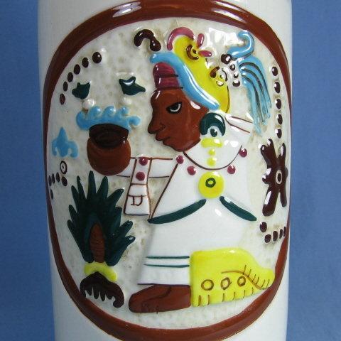 Vintage KAHLUA Liquor DECANTER Bottle Mexico Pottery - Barware