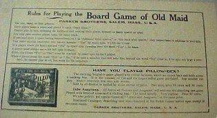 OLD MAID Game Board - Paper