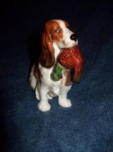 Antique Royal Doultan Porcelain Dog Figurine with Pheasant