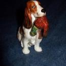 Antique Royal Doultan Porcelain Dog Figurine with Pheasant