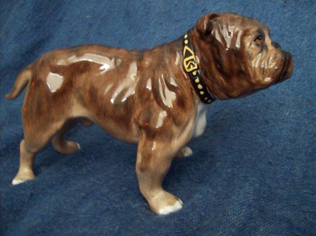 Antique Royal Doultan Porcelain Dog Figurine with Pheasant