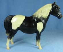 Vintage Breyer SHETLAND PONY 1960-1973 Black Pinto - Model Toy Horse