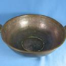 Brass Copper Hand Forged Bowl with Handles - matalware