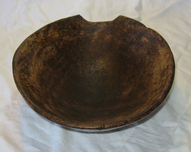 Early American BURL Mix Bowl Wood - HUGE Rare Antique Country Kitchen Antique