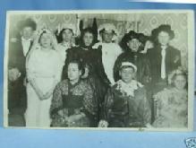 1904 Holloween Party People in Costume RPPC Postcard