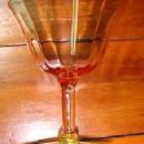 Cambridge (3)Vaseline and Pink Martini Glasses - Glass