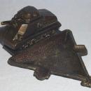 World War II Cast Metal TANK Ashtray - Tobacciana