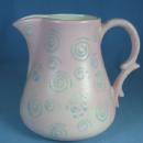 Art Nouveau Art Pottery Pitcher Porcelain - Funky Vintage PINK