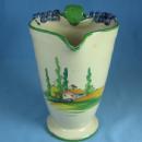 Cottageware MAJOLICA Pottery Pitcher - Figural Vineyard GRAPE