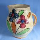 Antique Ironstone Pottery PITCHER Wellsville Co