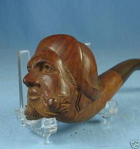 Vintage Carved Smoking Pipe ~ SIMS Tobacianna