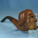 Vintage Carved Smoking Pipe ~ SIMS Tobacianna