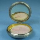 Hand Painted Enamel Guilloche Compact ~ Antique Ladies Accessory