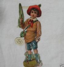 Raphael TUCK Victorian Die Cut Boy Child Scrapbook
