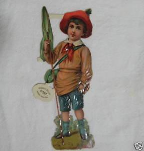 Raphael TUCK Victorian Die Cut Boy Child Scrapbook