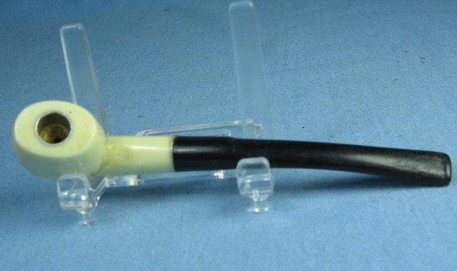 Smoking pipe French Ivory Deco Lady Smoke PIPE Miniature Cigarette Holder - Tobacciana
