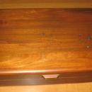 Sterling Silverplate FLATWARE BOX - Vintage Wooden