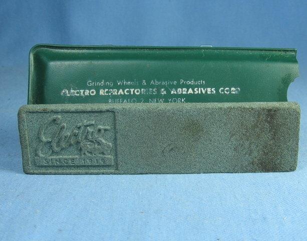 Knife SHARPENING Stone Advertising Electro NY - Vintage Sporting