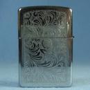 ZIPPO vintage Lighter with Silvertone Brushed Finish - Vintage Smoking Tobacciana