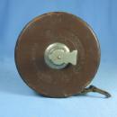 LUFKIN Leather 50ft Carpentry Metallic Tape - Antique tools