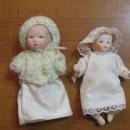 Miniature Porcelain Doll Group - Vintage Bisque Toy