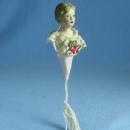 Porcelain Doll Head PIN CUSHION - Vintage Sewing Tool