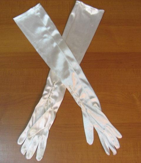 OPERA Silk Length GLOVES - Vintage Ladies Glove Apparel